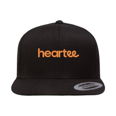 Heartee Text Embroidered Snapback Cap Thumbnail